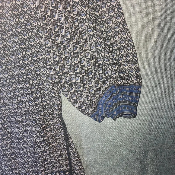 Ulla Johnson Reema Moonlight Mini Dress Size 4 Printed Sheer Exotic Silk Split - Picture 9 of 11